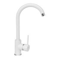 Baterija za sudoperu MINOTTI TUBO sa 3 cevi labud bela boja