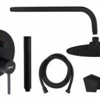 Ugradna baterija MINOTTI TUBO DARK ELEGANCE sa ružom i tuš ručicom