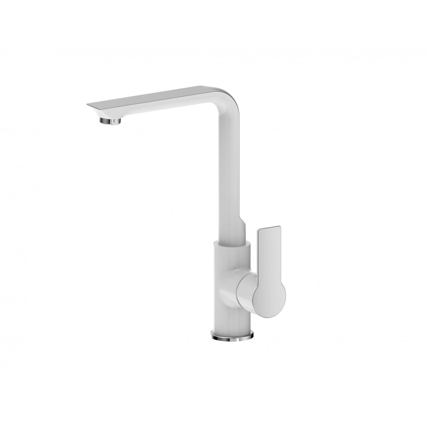 Baterija za sudoperu MINOTTI STELA labud bela / hrom