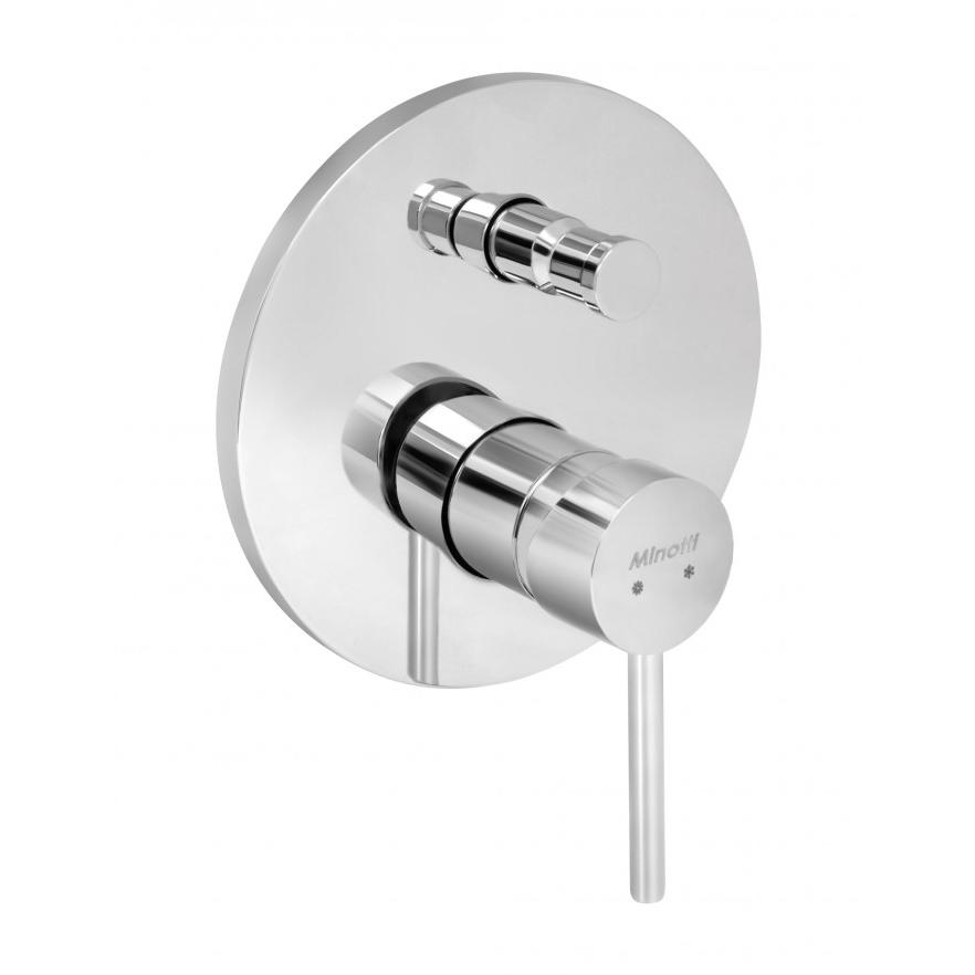 Ugradna baterija MINOTTI TUBO sa ružom i tuš ručicom