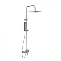 Baterija za tuš MINOTTI QUADRA NEW sa komplet usponskim tušem ruža 250x250