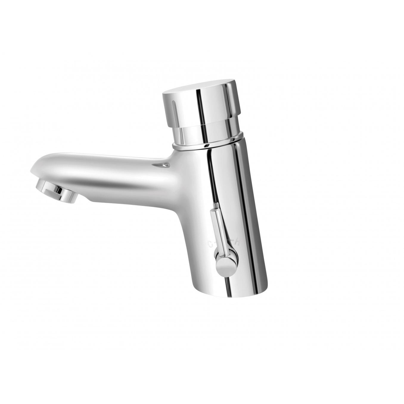 Baterija za lavabo MINOTTI potisna ravni izliv T/H