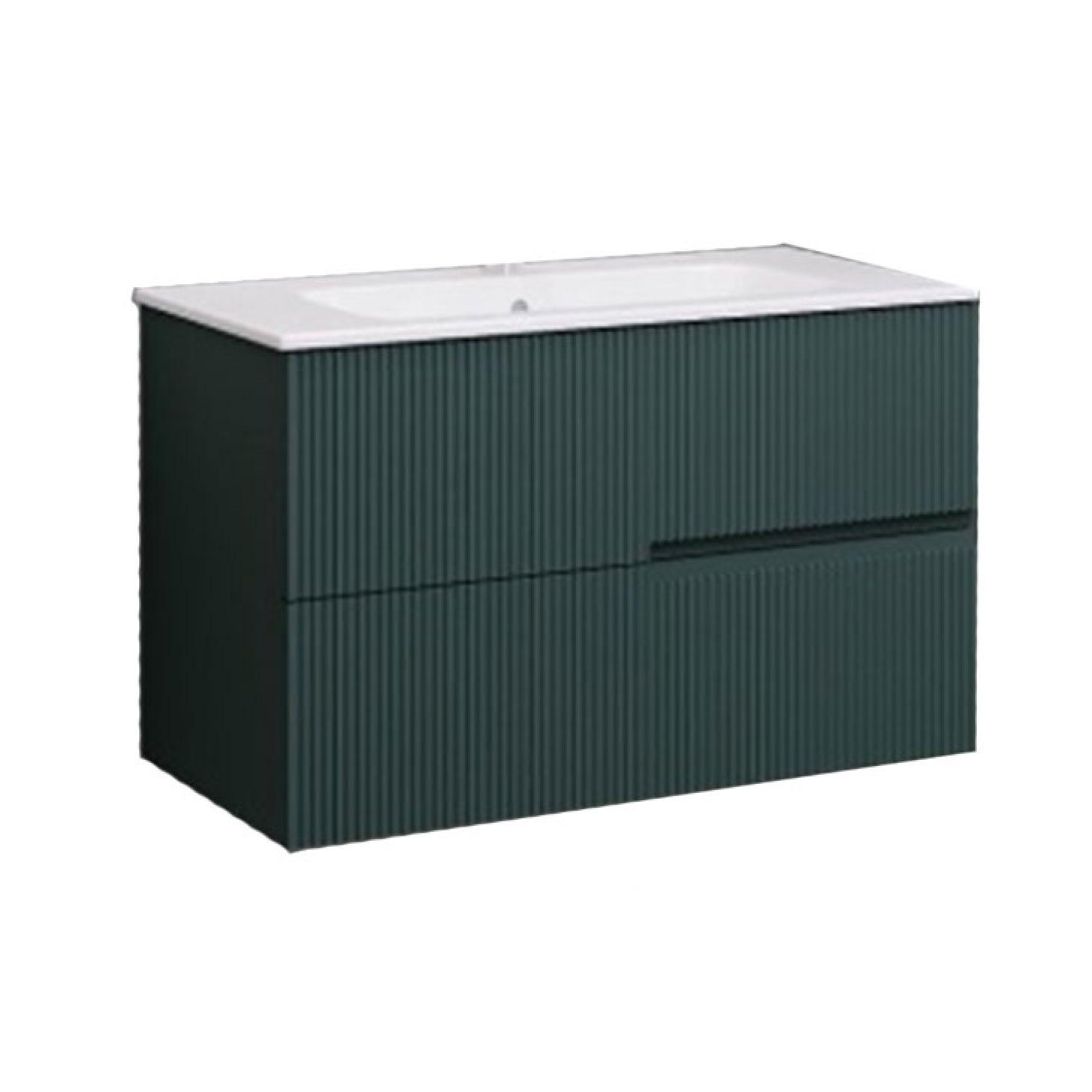 Ormarić LINEART DROP 800 matt jade sa lavaboom