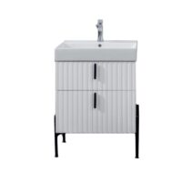 Ormarić LINEART JAZZ 600 white sa lavaboom