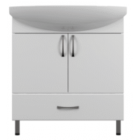 UNI Toaletni ormarić 75 sa lavaboom i soft close šarkama