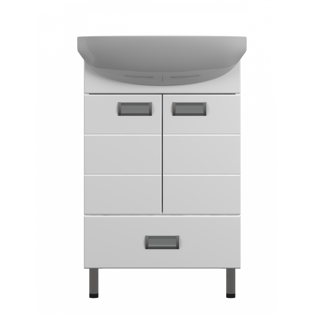 LINE Toaletni ormarić 55 F sa lavaboom i soft close šarkama