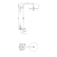 Stolz - Baterije za tuš kadu sa usponskim tušem D.220mm